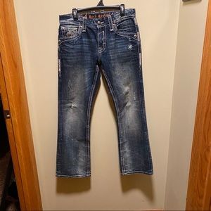 Rock revival Benjamin relaxed straight jeans